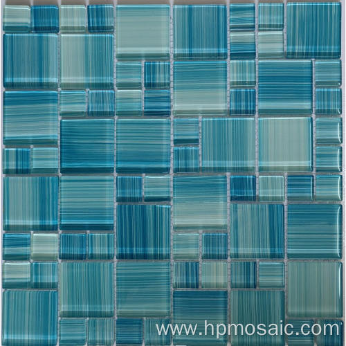 swimming pool blue glass versailles thinset mortar tile